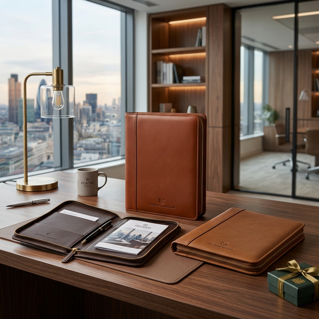 Leather portfolios for corporate gifting