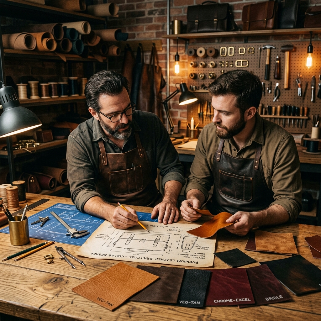 Collaborative design for custom leather project