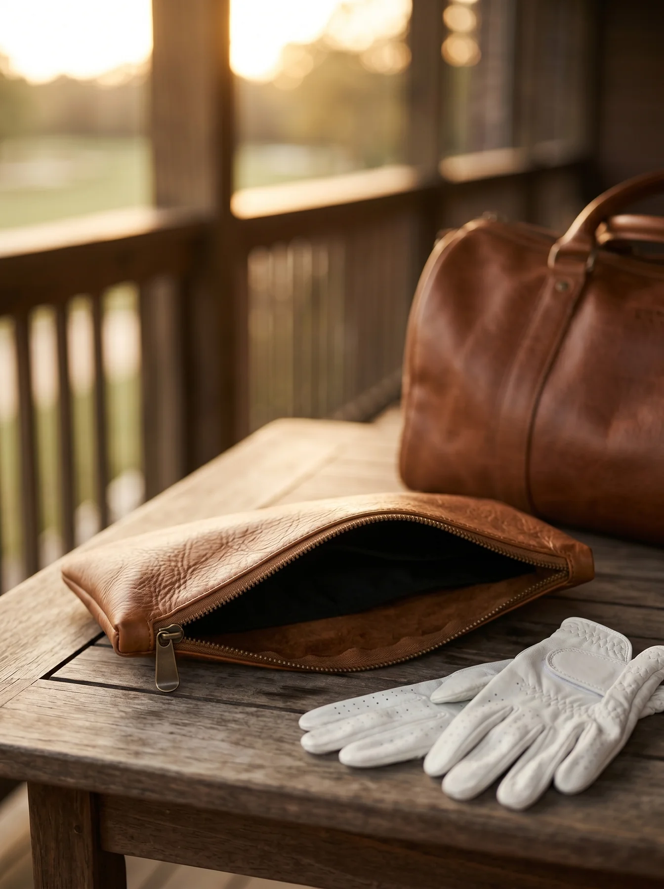 MORAES Everyday Golf Glove Case — on the course