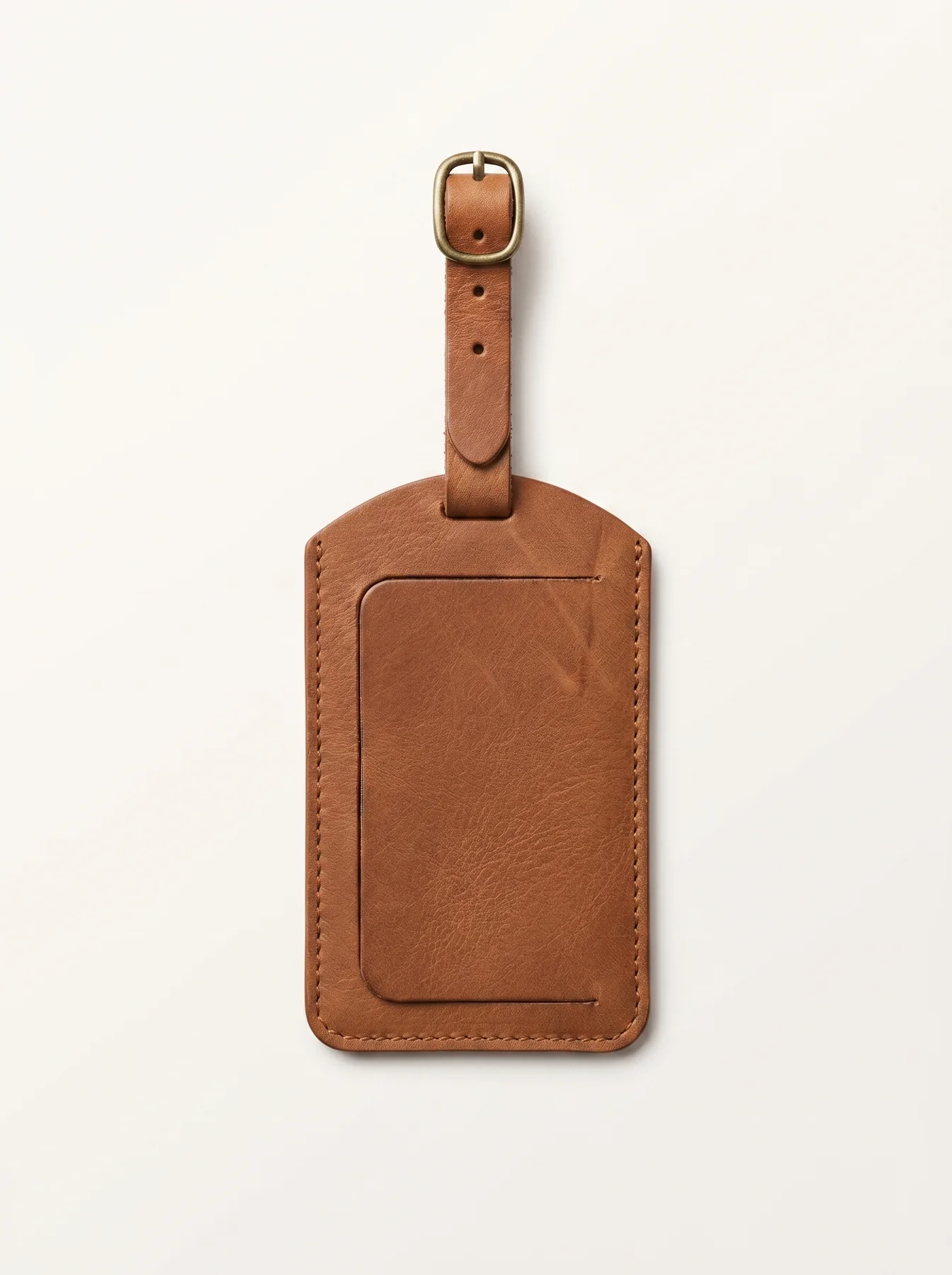 MORAES leather luggage tag