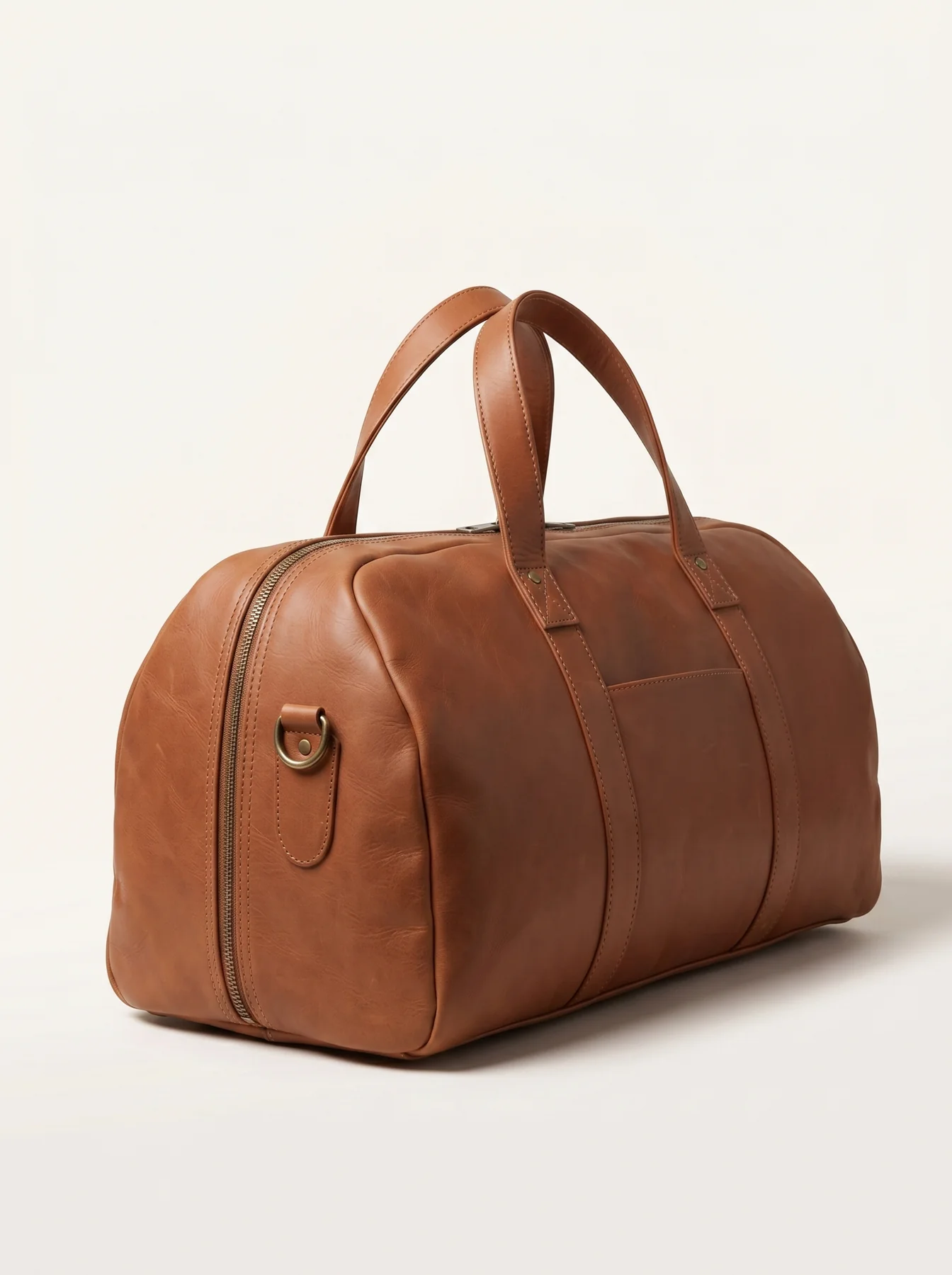 MORAES Leather Travel Duffle — editorial view