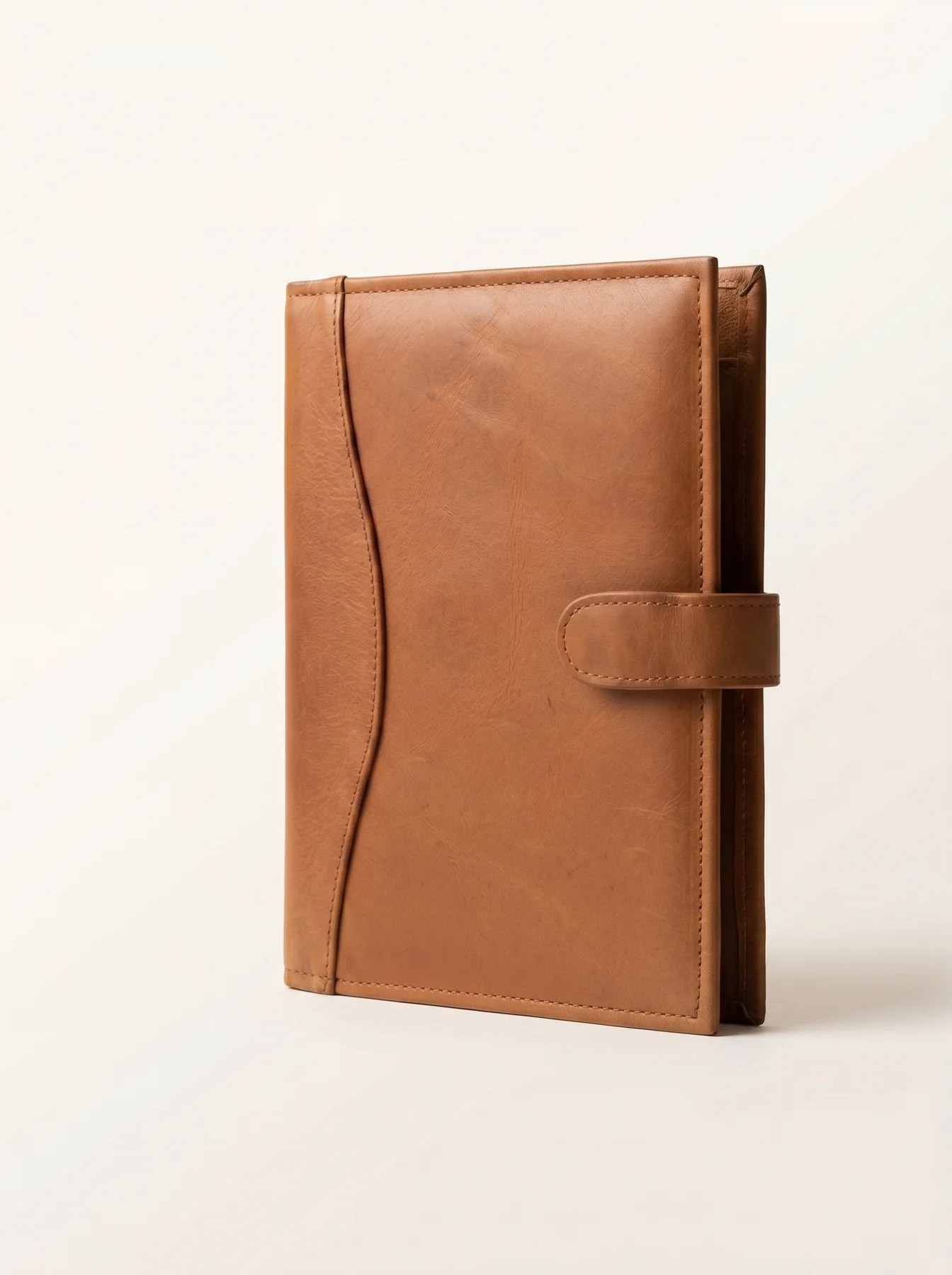 MORAES Leather Notebook Cover — editorial view
